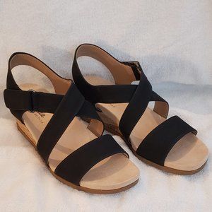 LifeStride Womens Velocity 2.0 Sincere Dilma Black 8.5 Med Strappy Sandals New